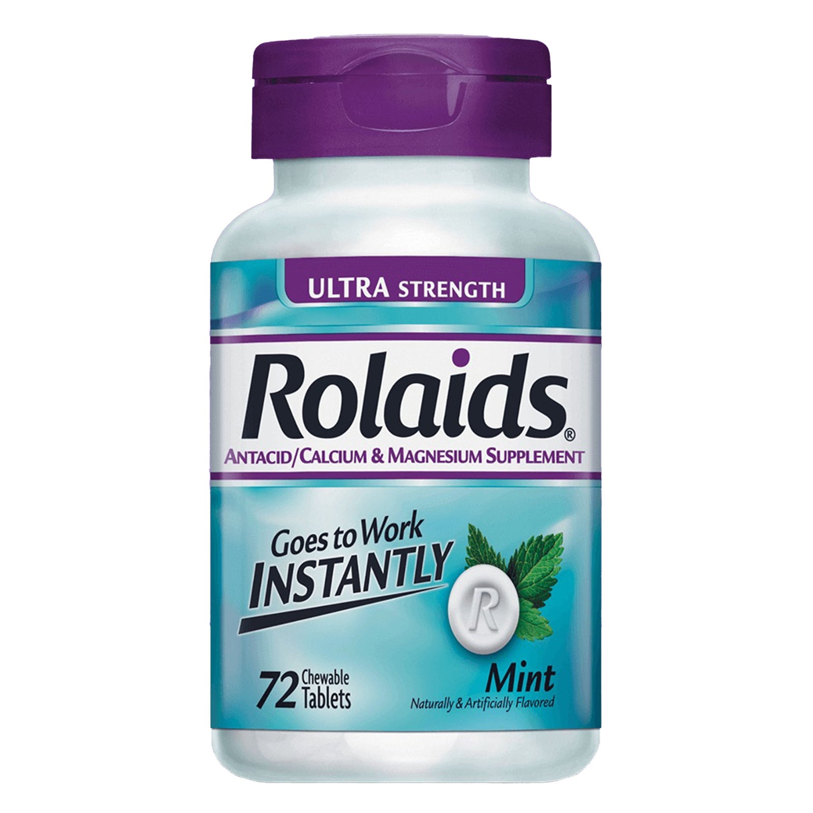 Rolaids Ultra-Strength Antacid Chewable Tablets 72 per Bottle