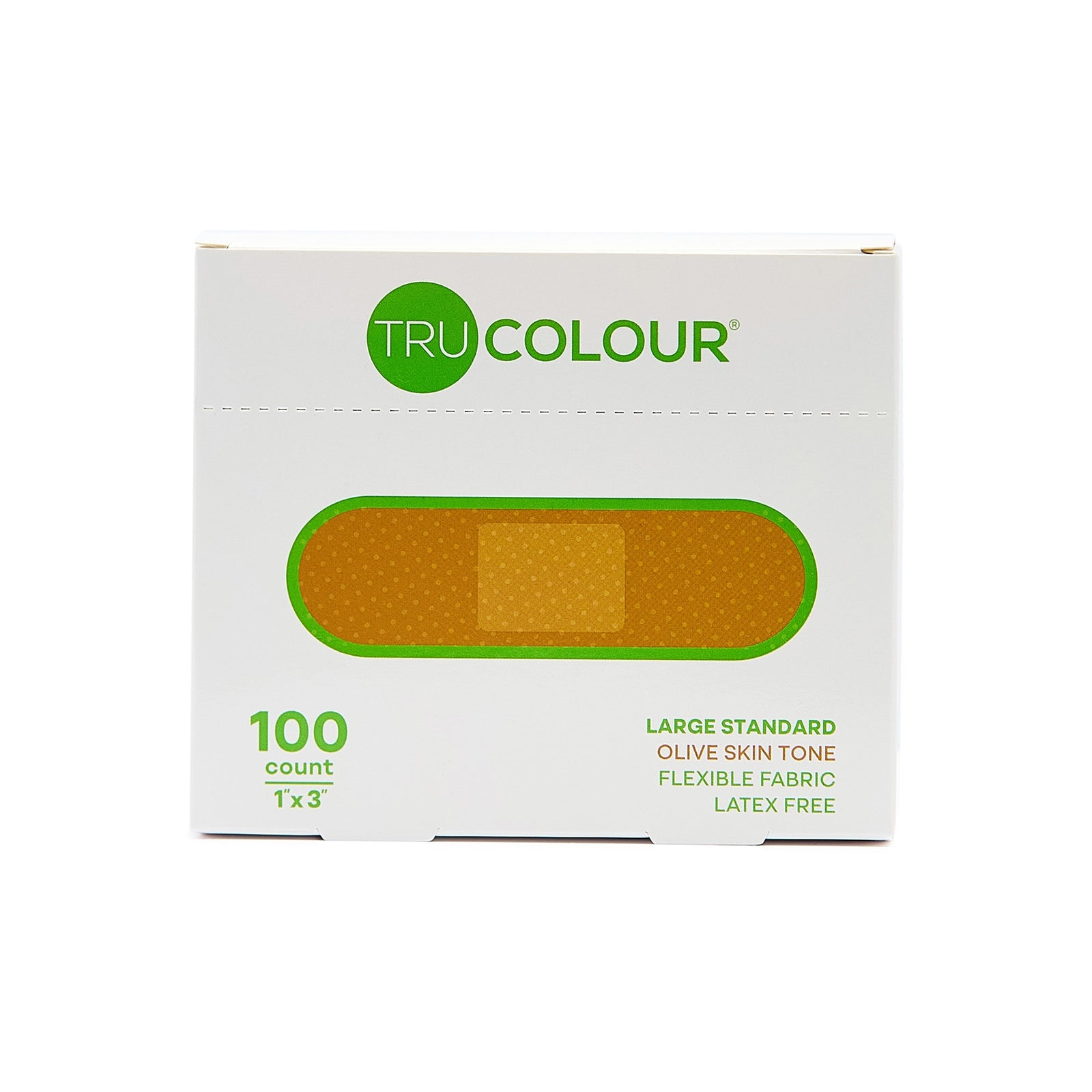 TRU-COLOUR PRODU Standard Adhesive Latex-Free Bandage, 1 in x 3 in