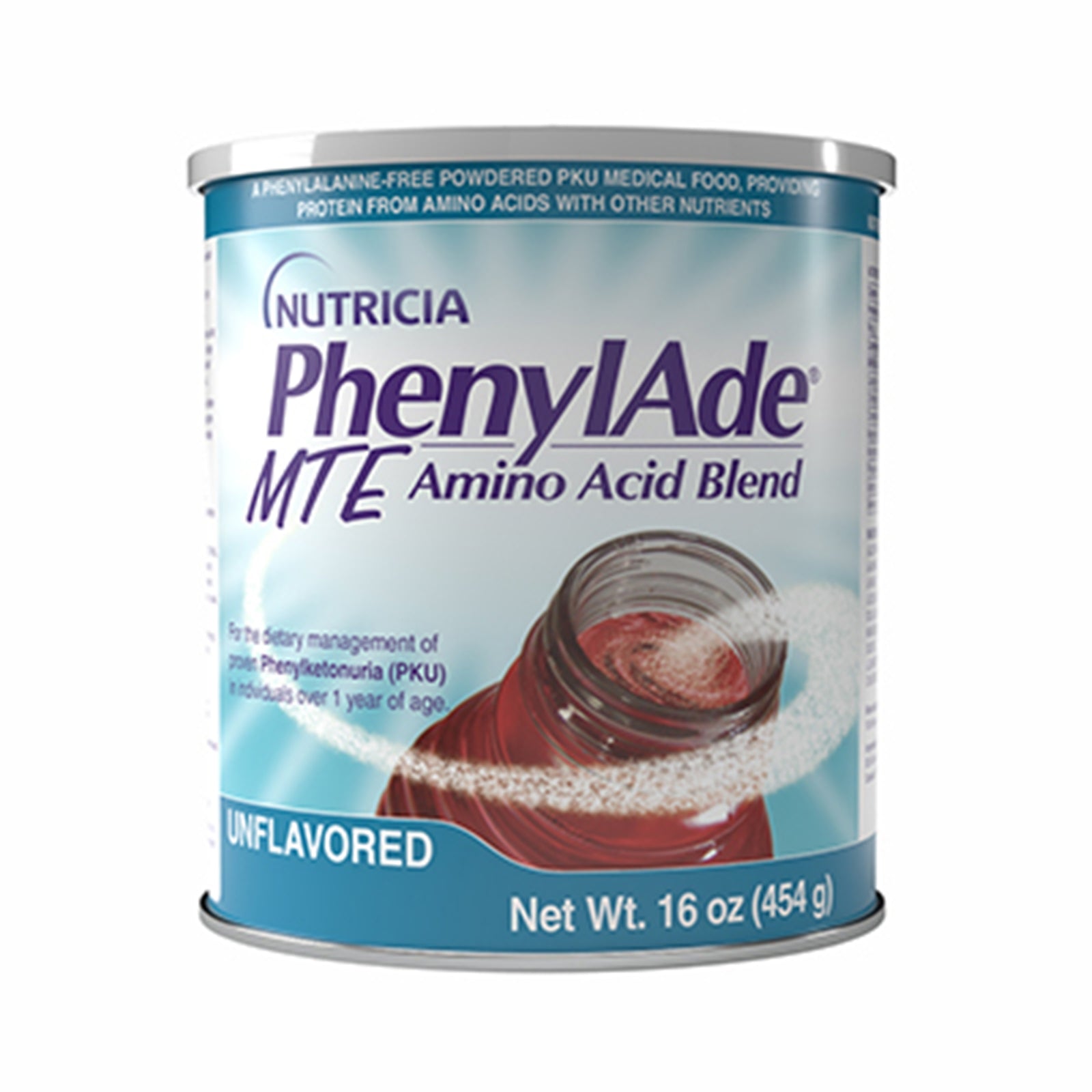 PhenylAde MTE Amino Acid Blend Unflavored Powder 16 oz Canister