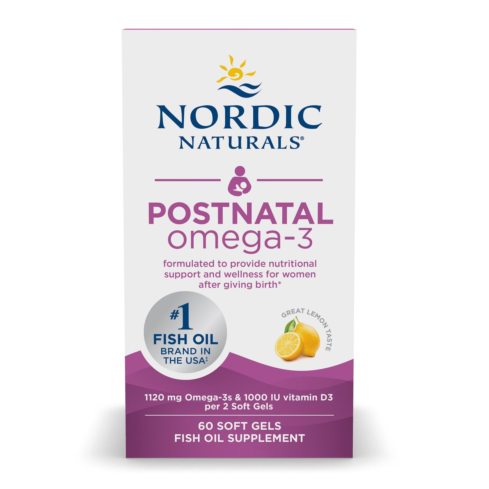 Nordic Naturals Postnatal Omega-3 DHA/EPA Softgels
