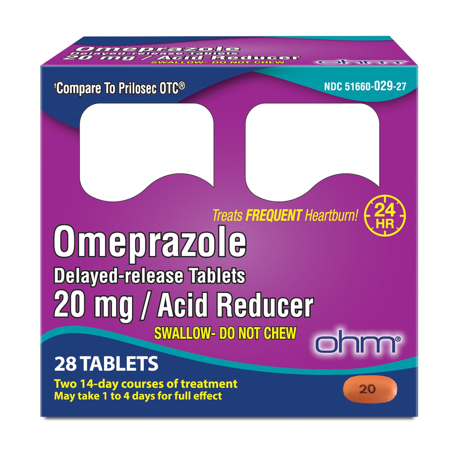 Omeprazole Delayed Release Tablets 20 mg, 14 Count