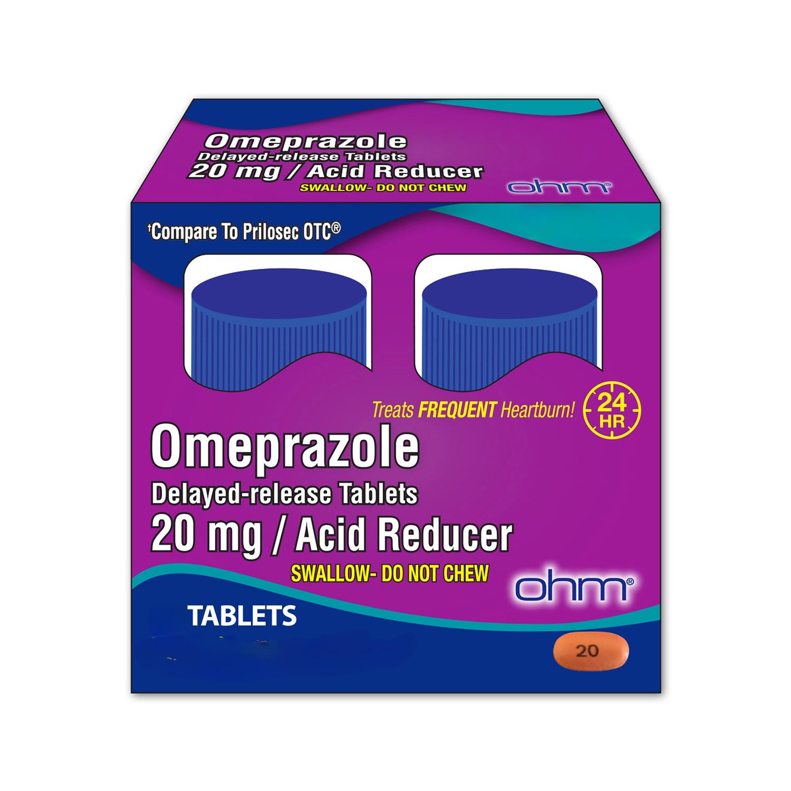 Omeprazole Delayed Release Tablets 20 mg, 14 Count