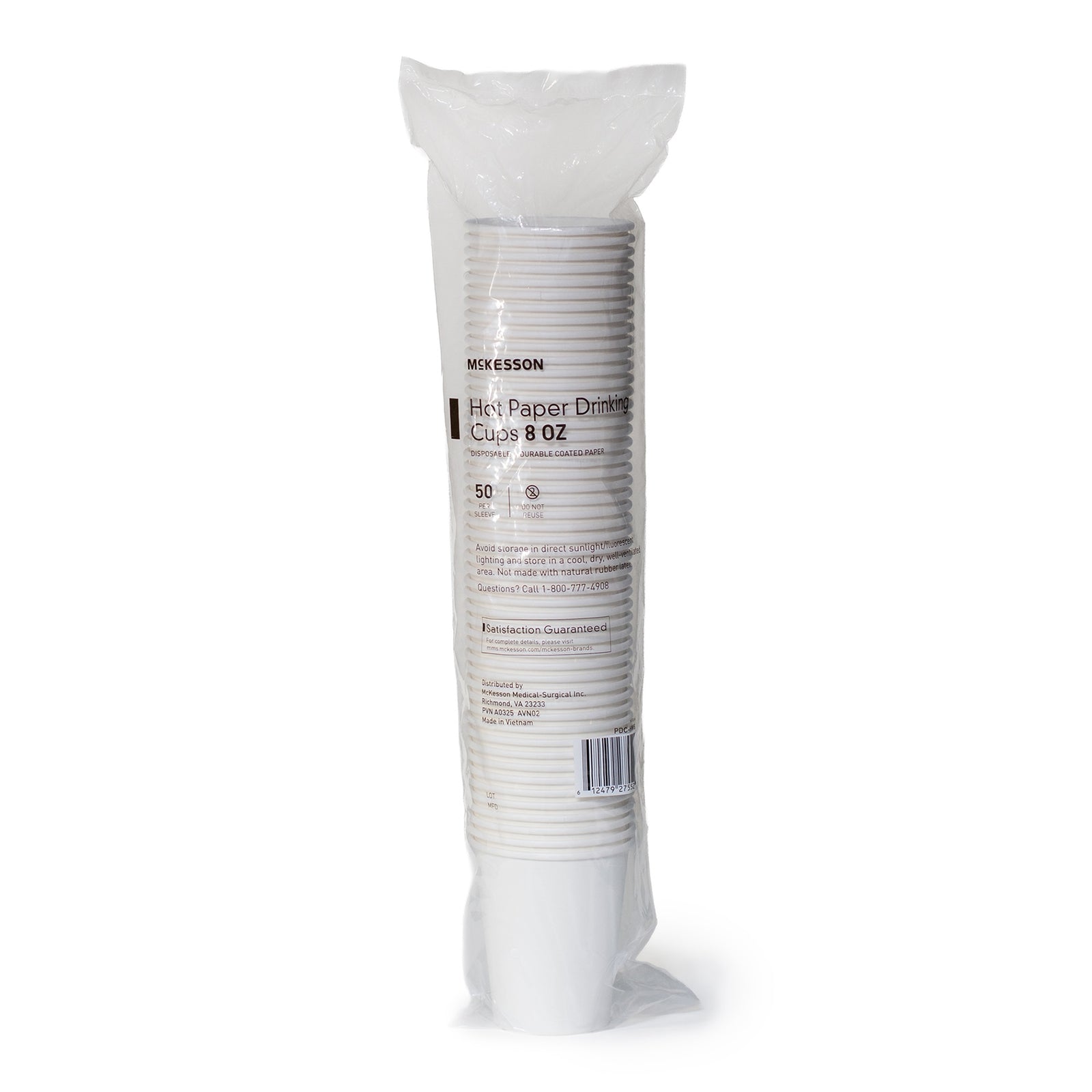 McKesson MedSurg Hot Paper Drink Cup, 8 oz, White