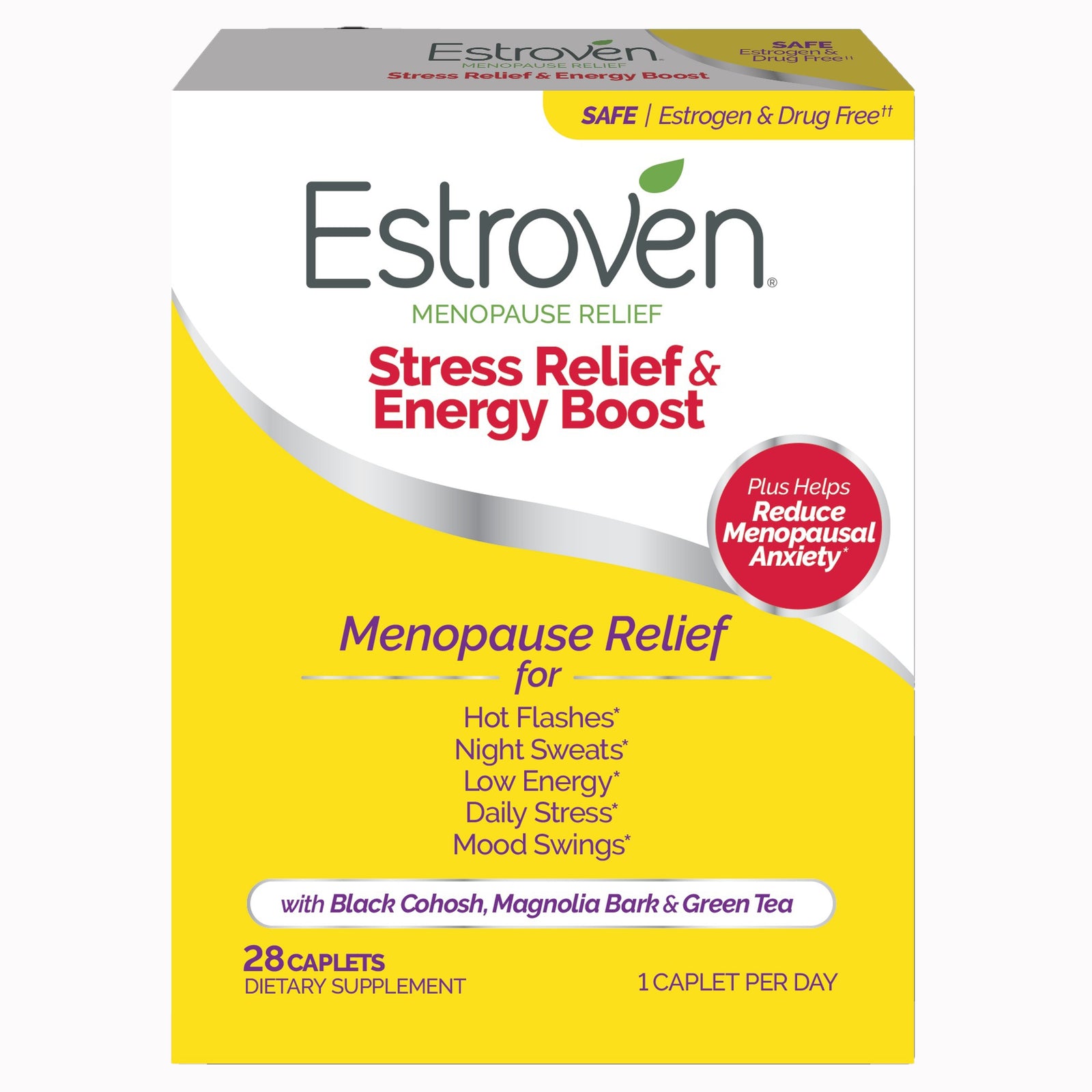 Estroven Stress Relief & Energy Boost Dietary Supplement
