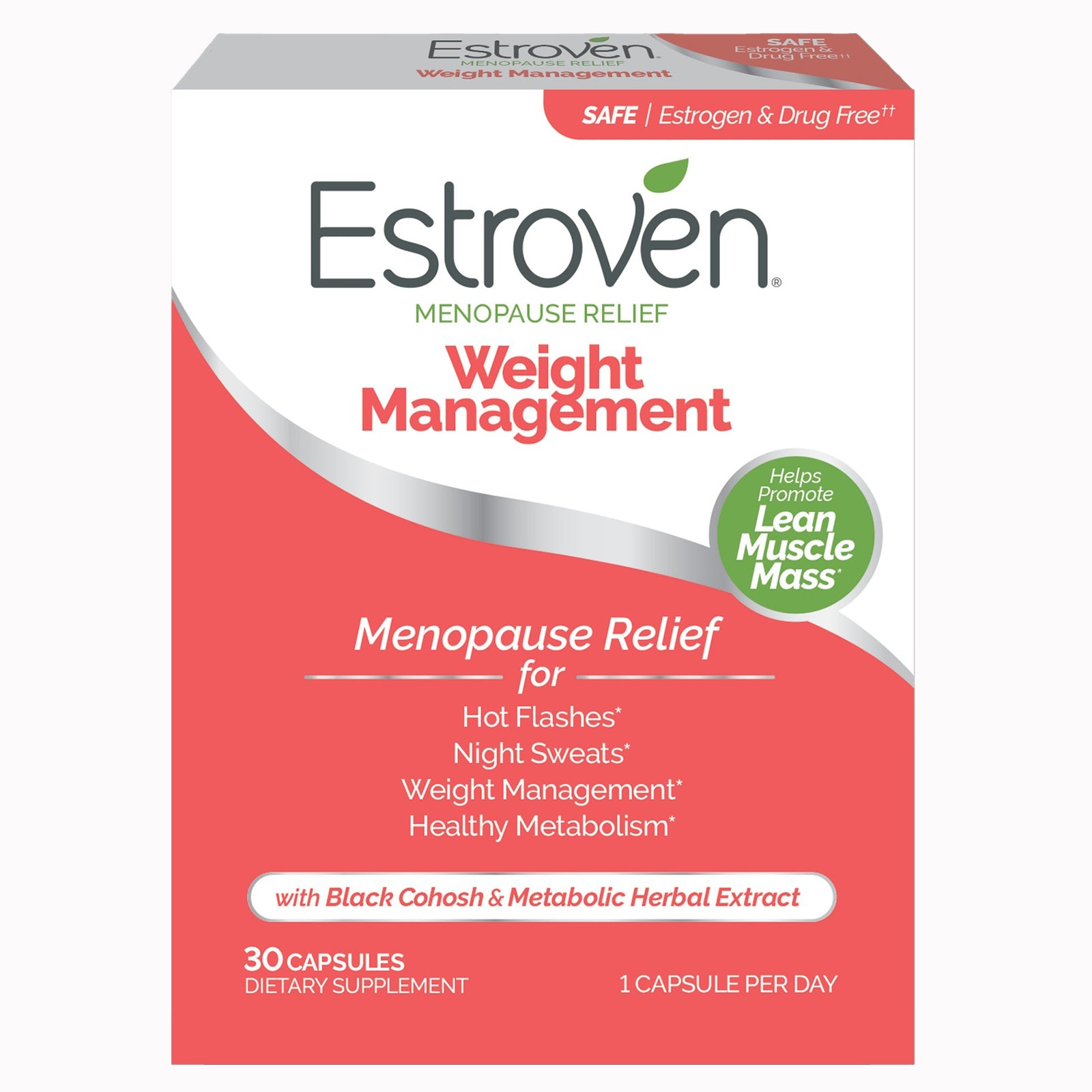 Estroven Menopause Relief Weight Management Dietary Supplement