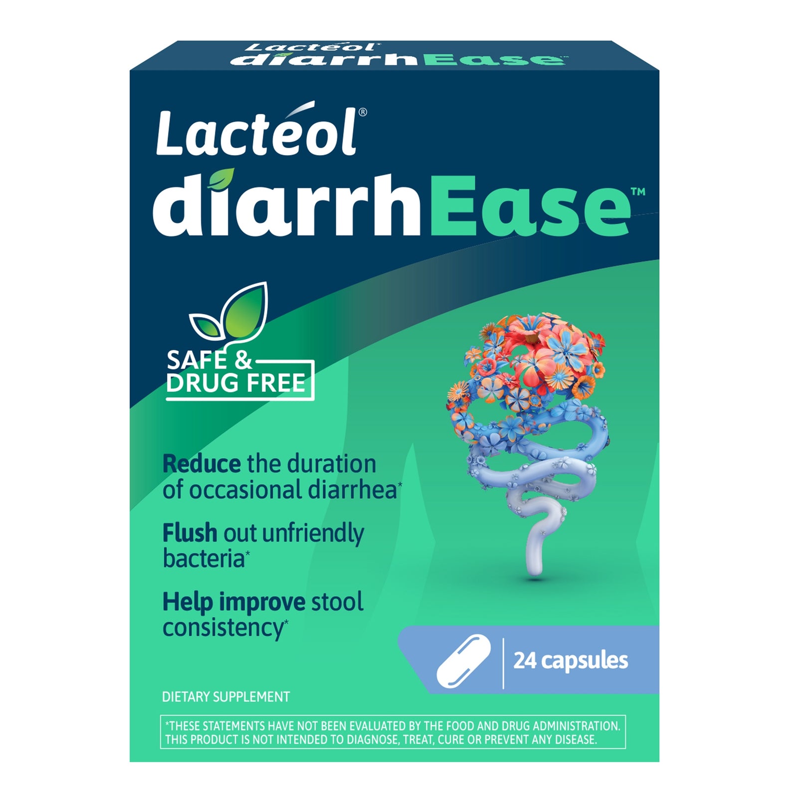Lacteol Adult Dietary Supplement Capsules, 24 per Box