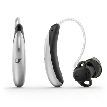 Sennheiser All-Day Clear Slim OTC Hearing Aid - Silver/Black