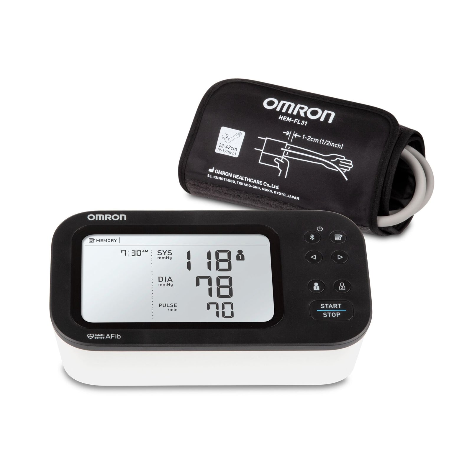 Omron 7 Series Digital Blood Pressure Monitor with Bluetooth
