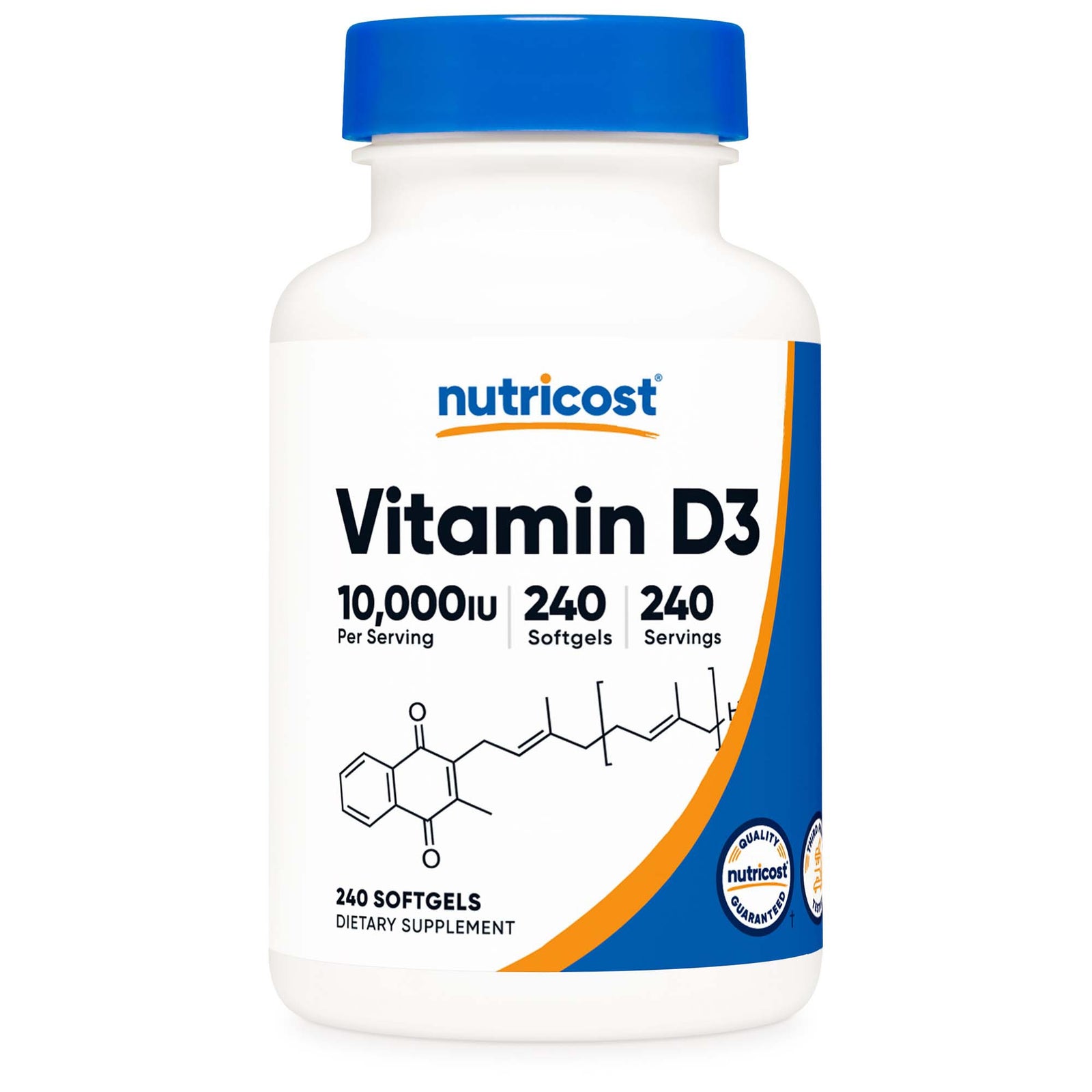 nutricost Vitamin D3 10,000 IU Softgels