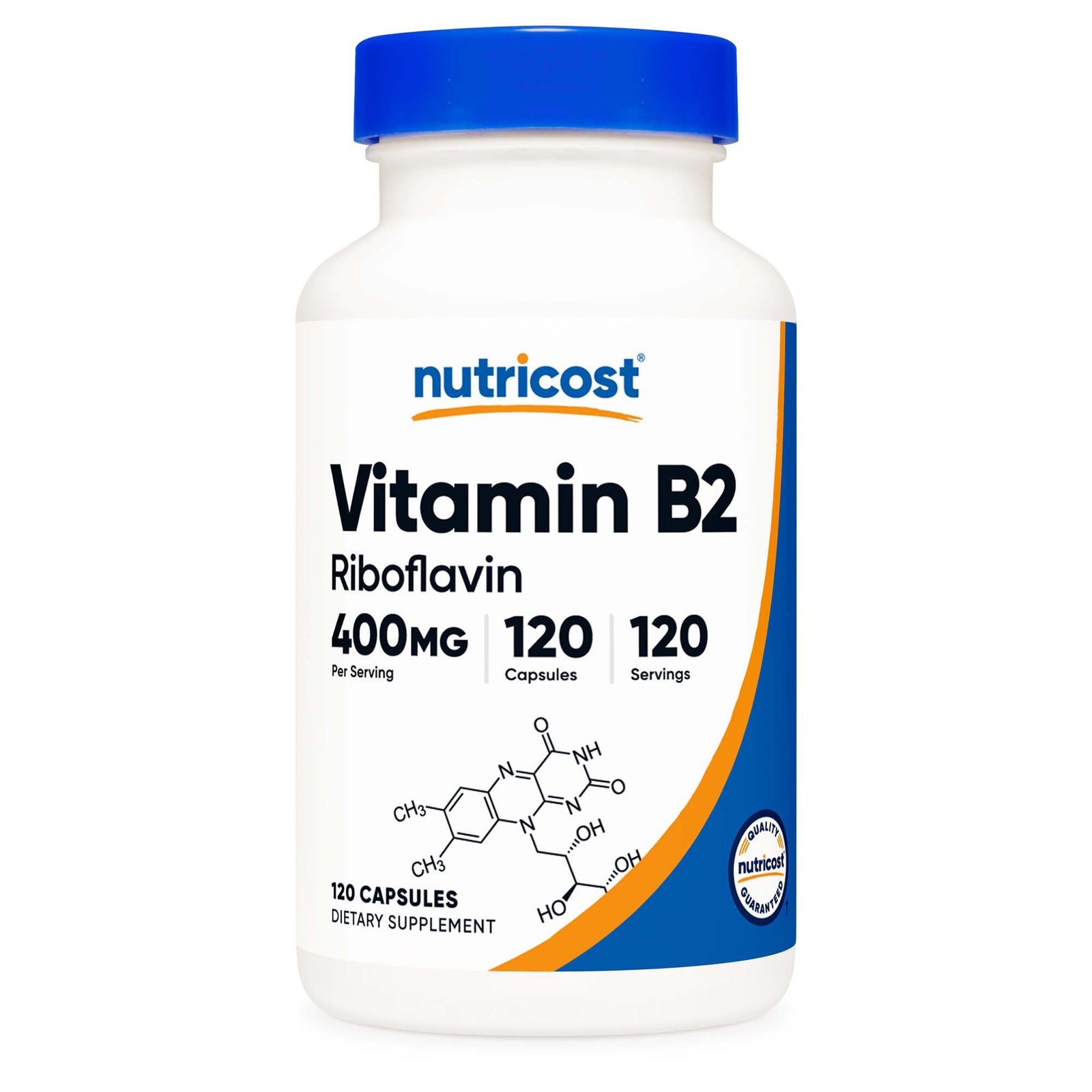 eSupplements LLC Vitamin B2 Riboflavin 400 mg Capsules
