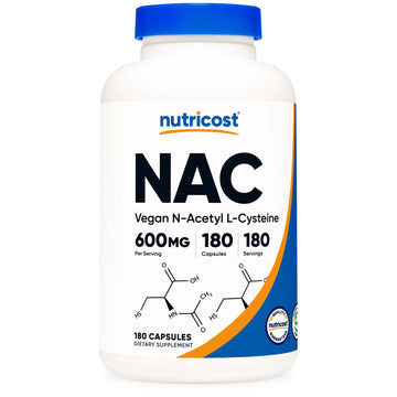 Nutricost Acetyl L-Cysteine NAC 600 mg Capsules