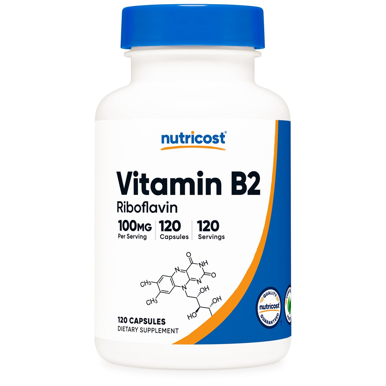 nutricost Vitamin B2 Riboflavin Dietary Supplement