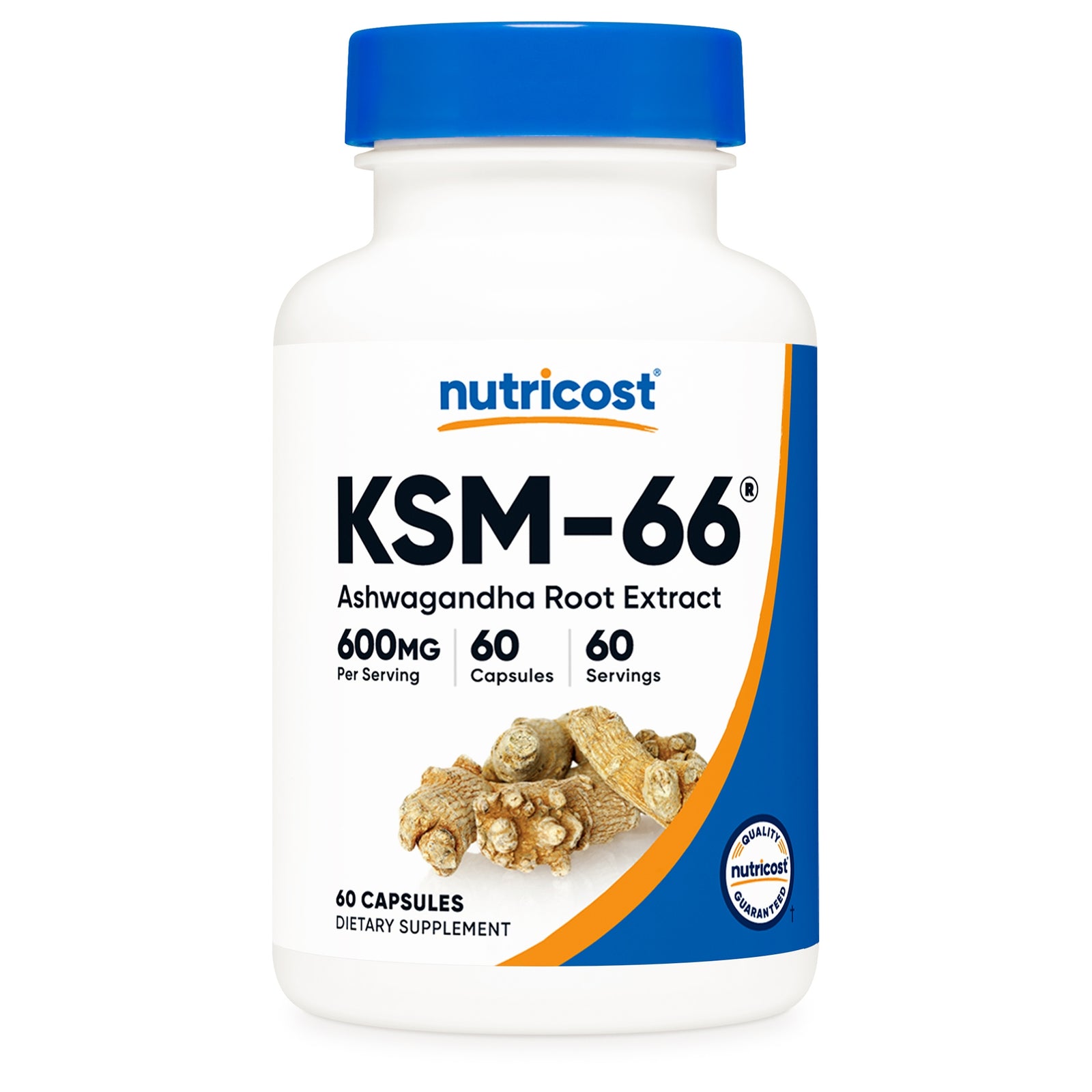 Nutricost KSM-66 Ashwagandha Extract with Black Pepper Extract Capsules