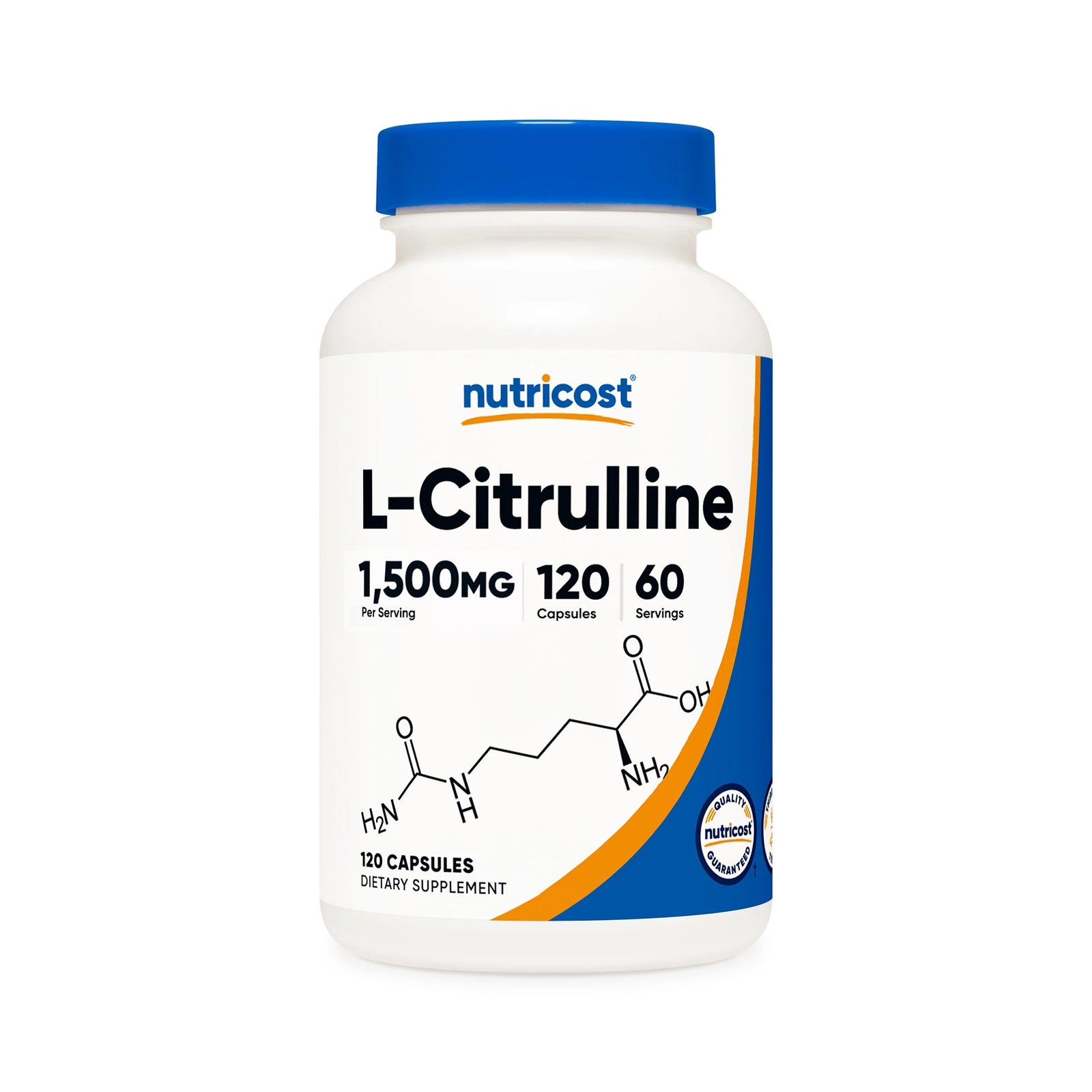 nutricost® L-Citrulline 1,500 mg Dietary Supplement Capsules