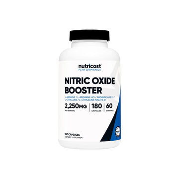 Nutricost Nitric Oxide Booster Capsules - 180 Count