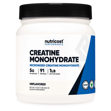 Nutricost Creatine Monohydrate Unflavored Powder