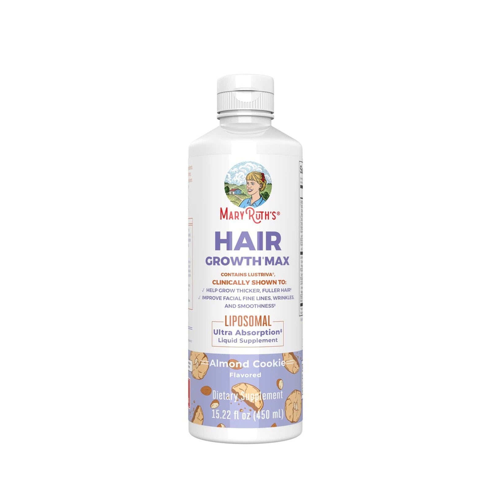 Mary Ruth's Hair Growth Max Liposomal Vitamin E B6 Biotin Liquid Supplement