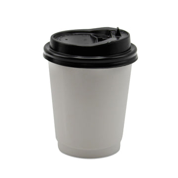 8 oz White Paper Double Wall Drinking Cup