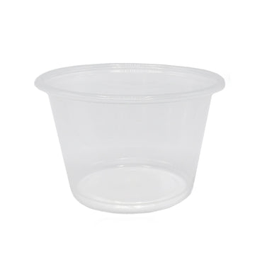 4 oz. Polypropylene Portion Cup Clear Disposable - Case of 25 (2500 Cups)