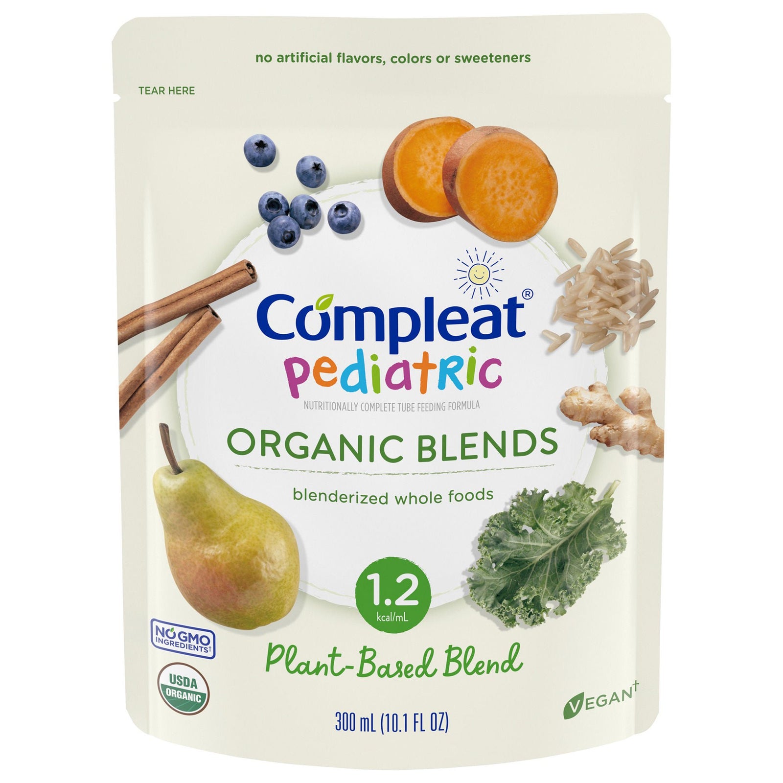 Nestle Compleat Pediatric Organic Blends Plant-Based Blend, 10.1 oz