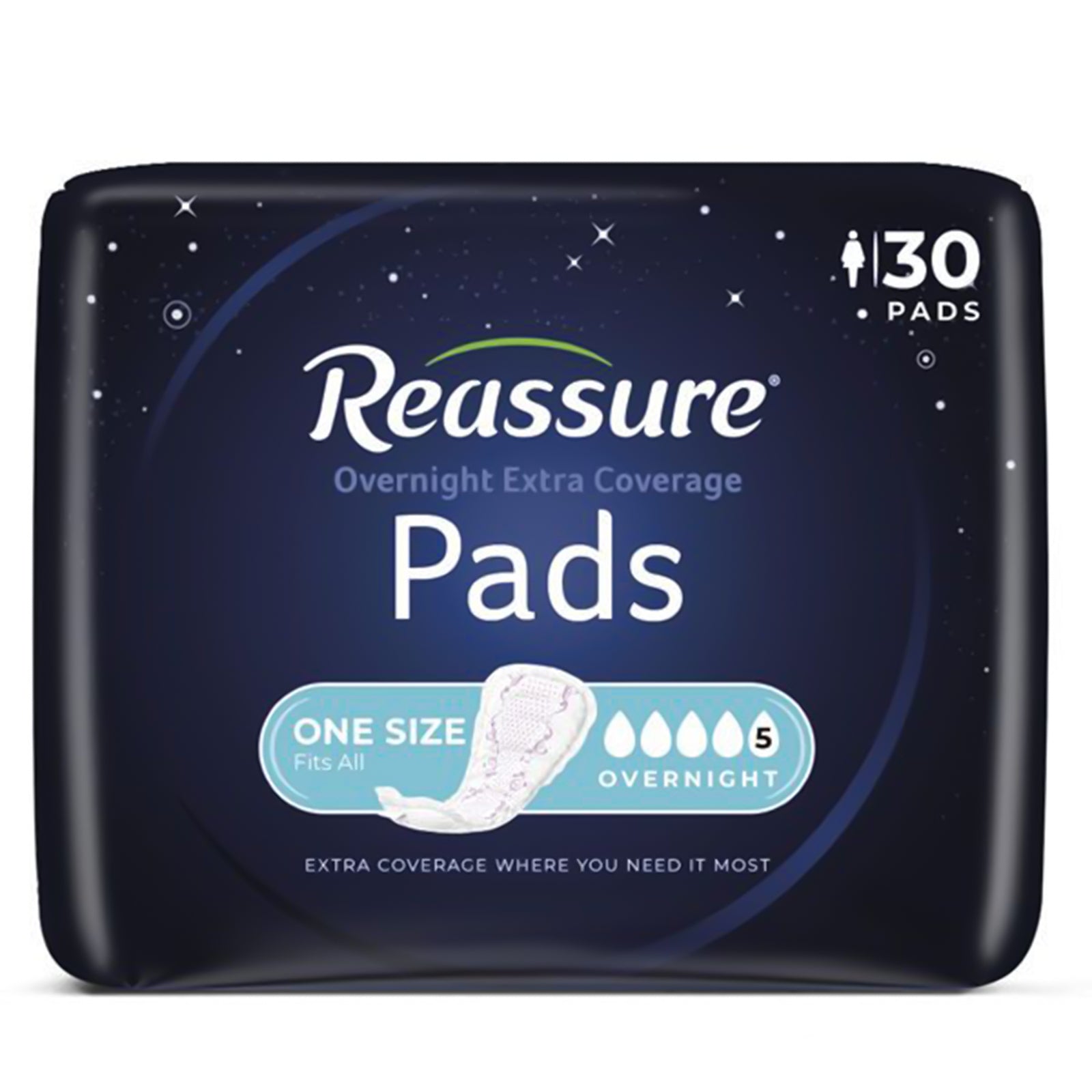 Attends Healthcare Reassure Premium Overnight Pad, 15.2 Inch