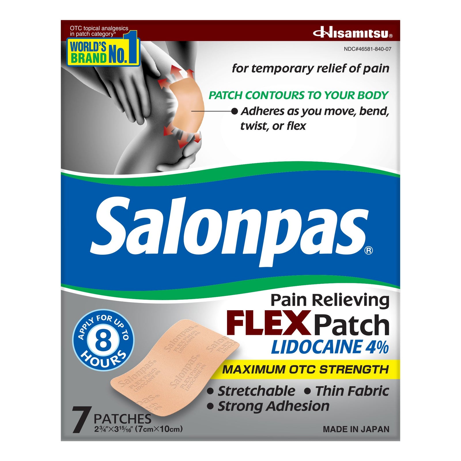 Salonpas 4% Strength Lidocaine Pain Relief Patch