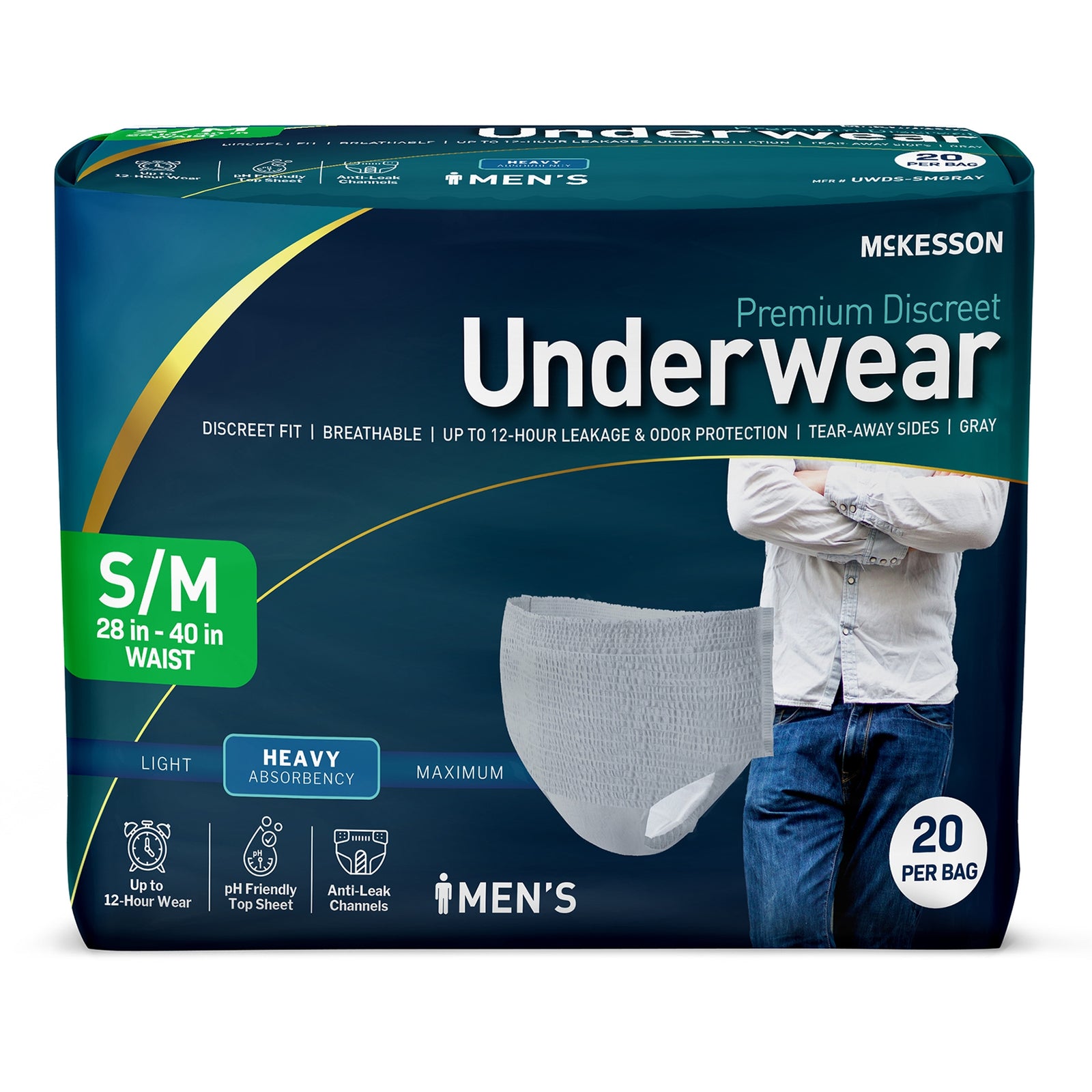 McKesson MedSurg Incontinence Heavy Duty Disposable Underwear