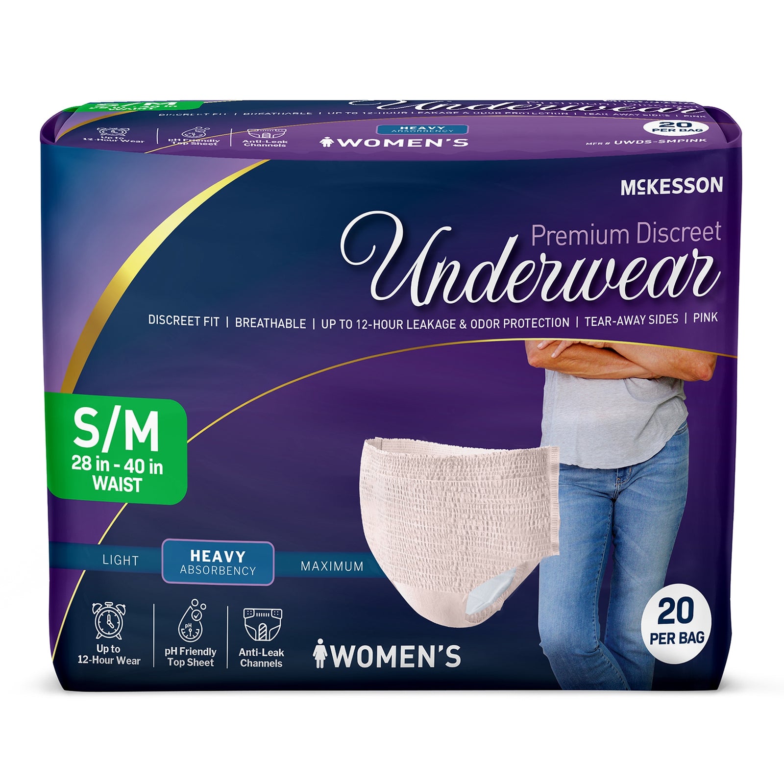 McKesson Premium Discreet Absorbent Underwear