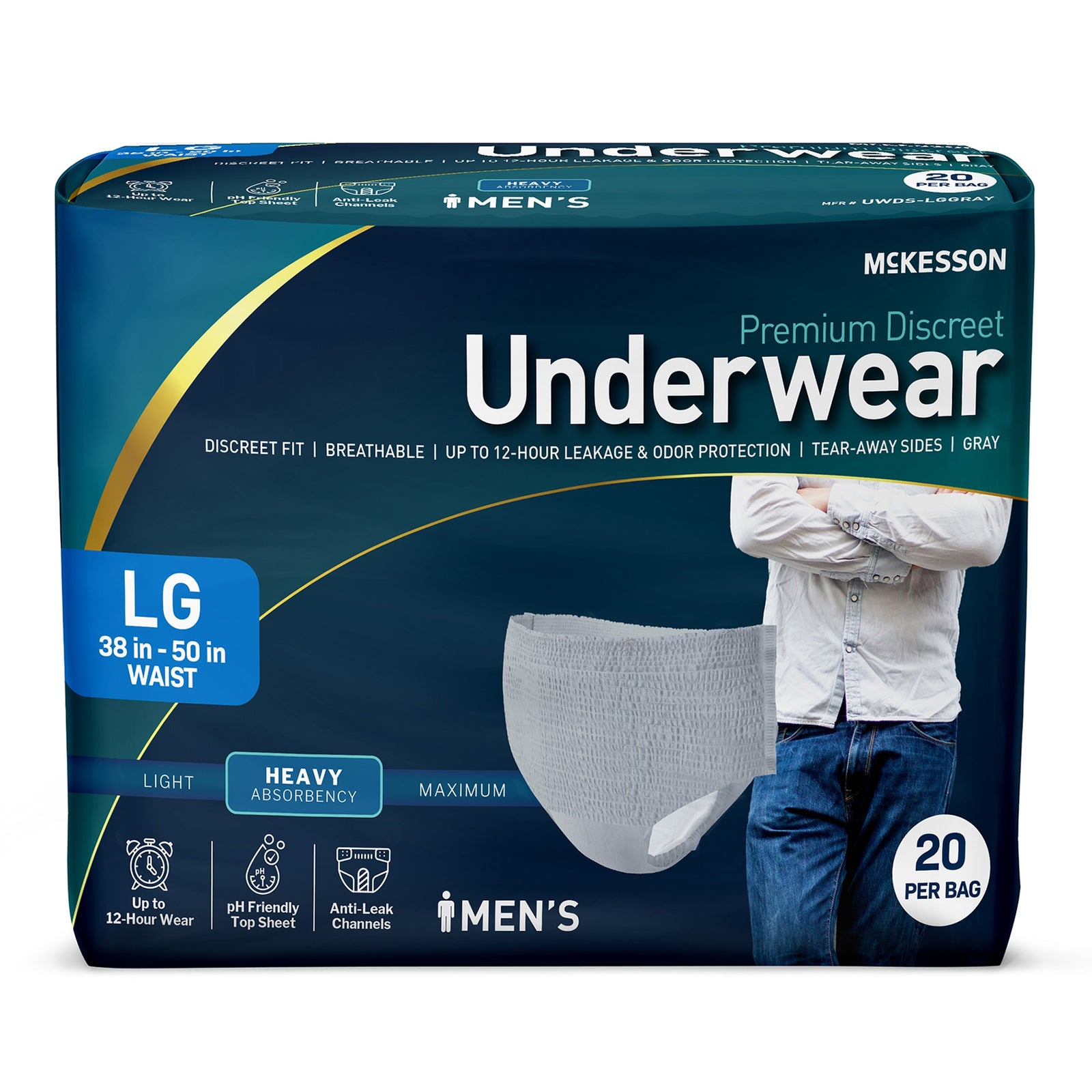 McKesson MedSurg Incontinence Heavy Duty Disposable Underwear