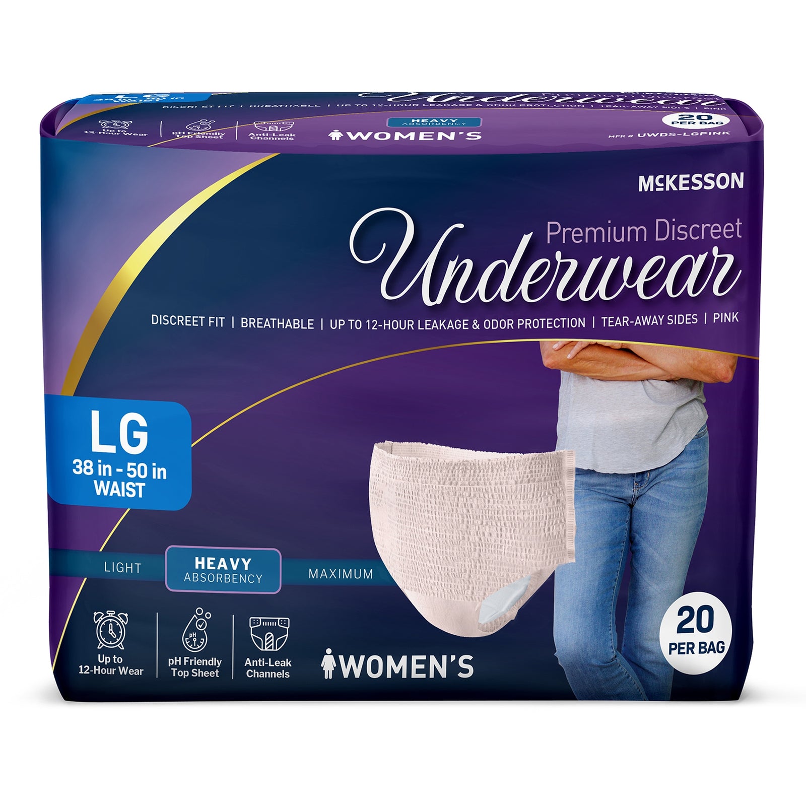 McKesson Premium Discreet Absorbent Underwear