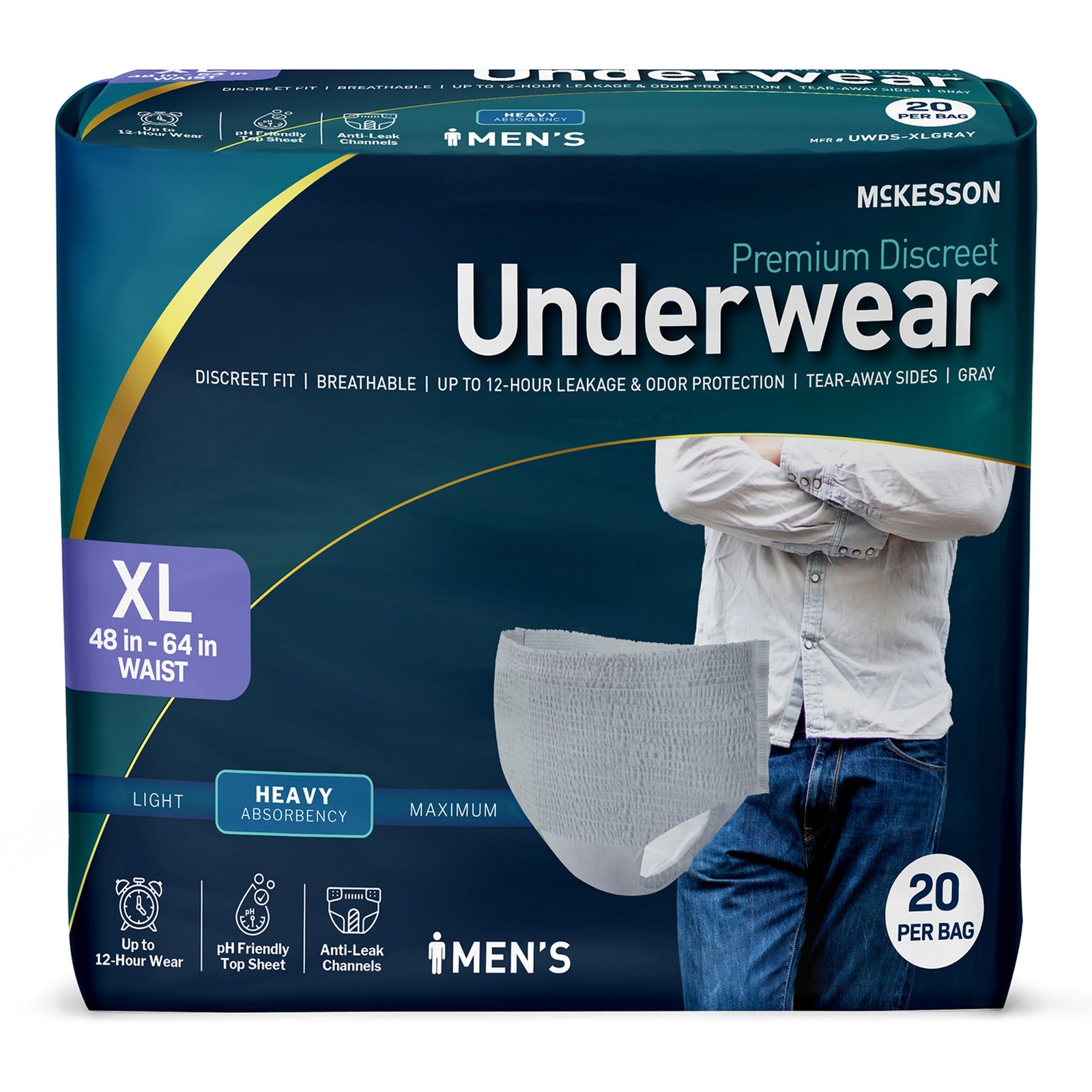 McKesson MedSurg Incontinence Heavy Duty Disposable Underwear
