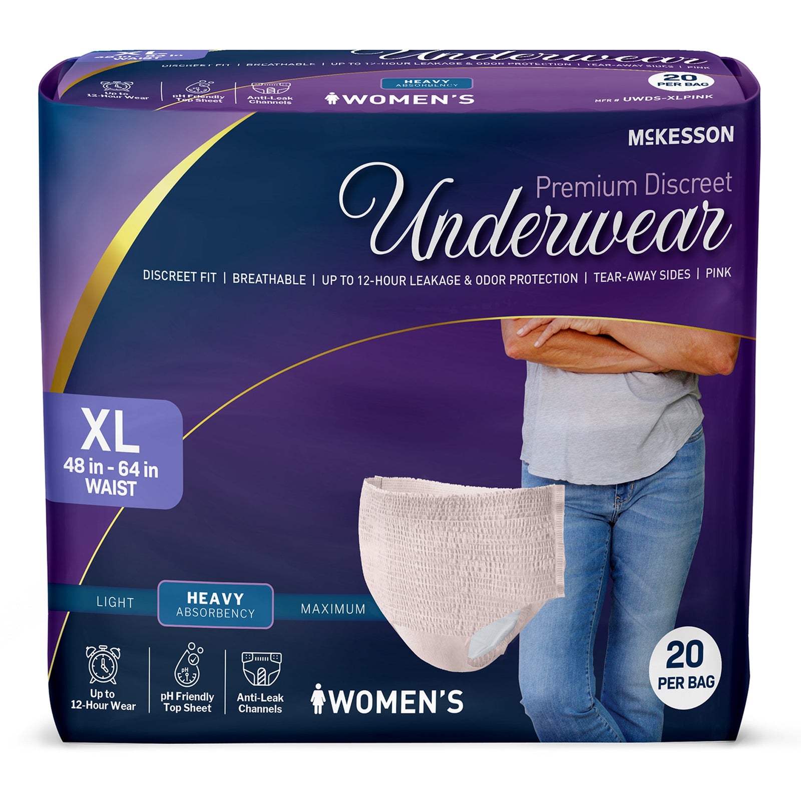 McKesson Premium Discreet Absorbent Underwear