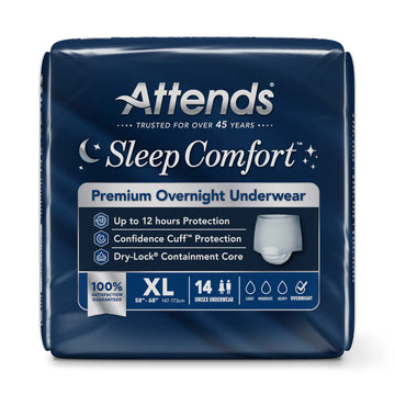 Attends Sleep Comfort Premium Overnight Pull On Absorbent Underwear