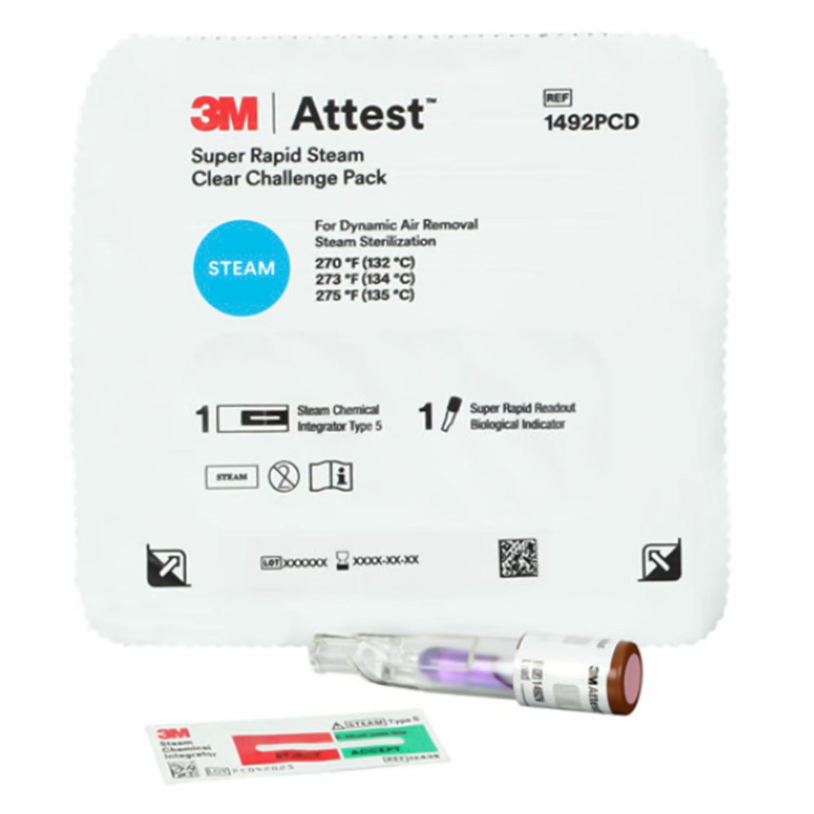 3M Attest Super Rapid Steam Clear Challenge Pack, 1492PCD