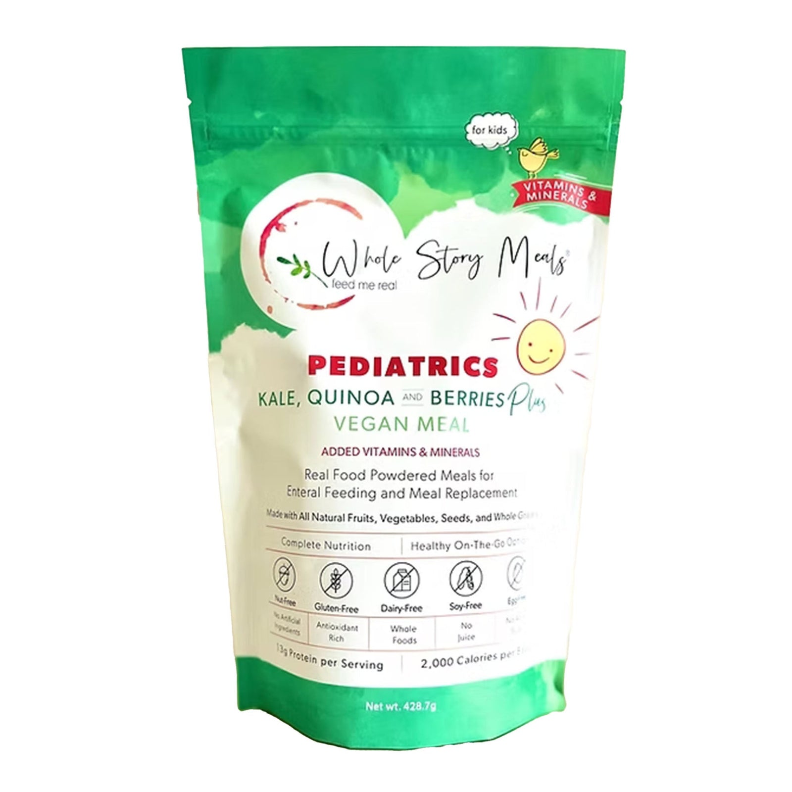 Whole Story Meals Kale, Quinoa & Berries Plus Pediatrics Powdered Meal, 428.7 g Pouch