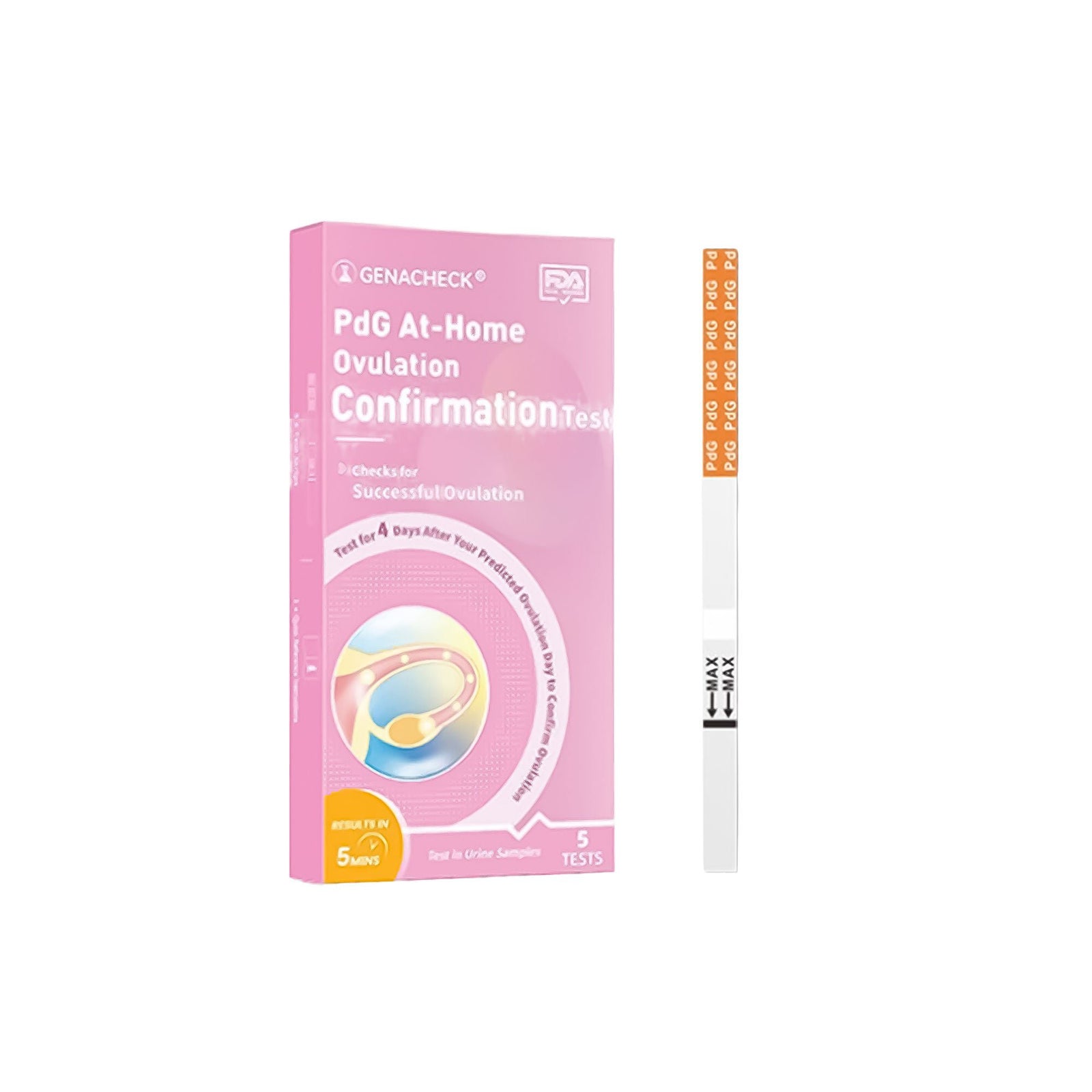GenaBio GenaCheck Ovulation PdG At-Home Self-Test Kit
