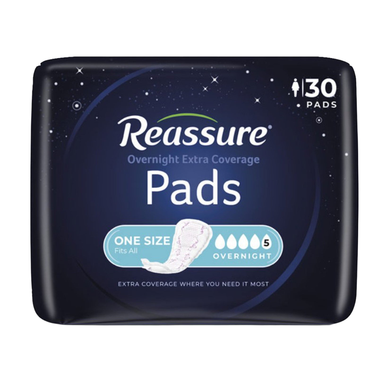HDIS PHD Reassure X-Coverage Overnight Pad