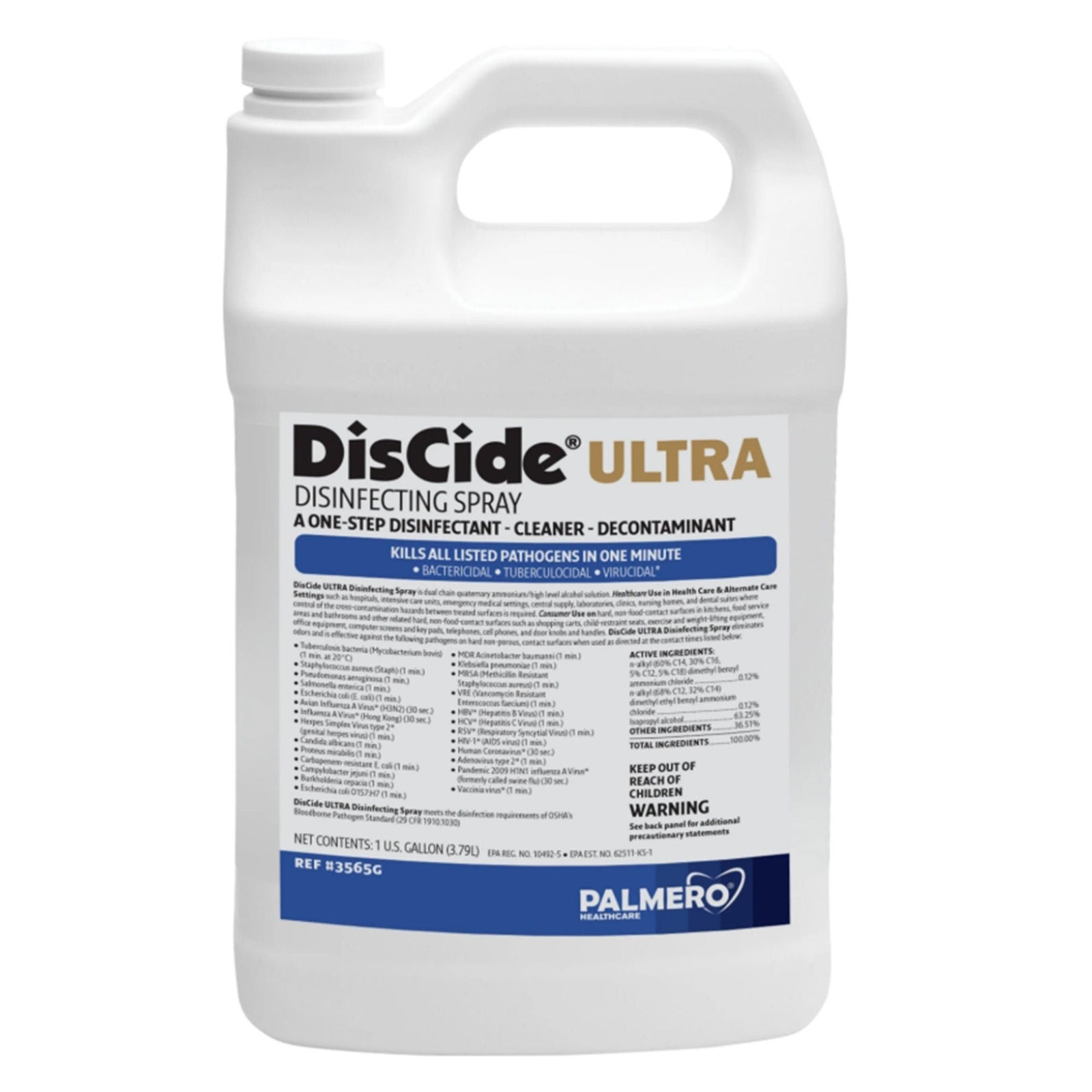 Palmero DisCide Ultra Disinfecting Spray, 1 Gallon