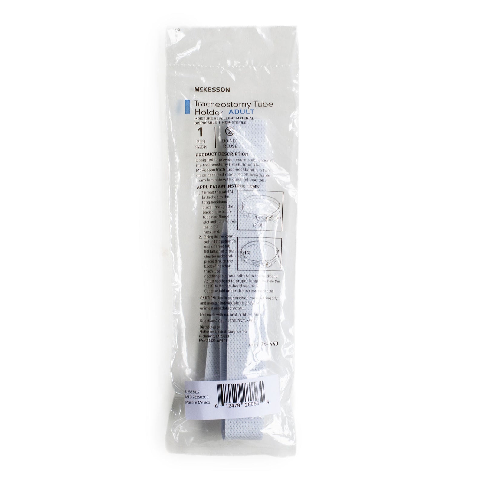 McKesson Adult Tracheostomy Tube Holder