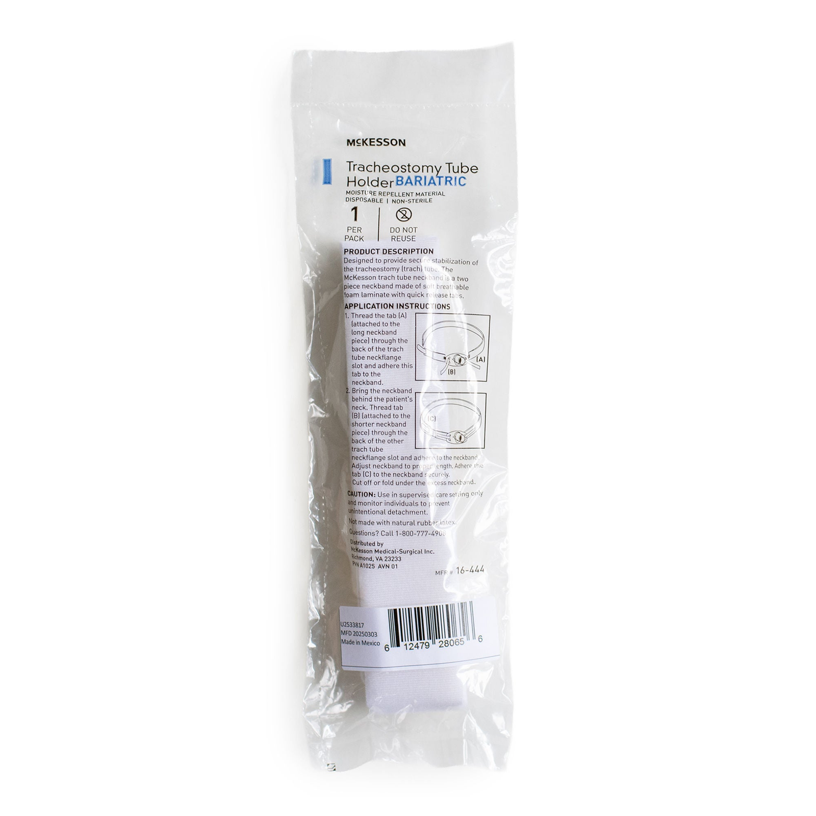 McKesson 16-444 Bariatric Tracheostomy Tube Holder