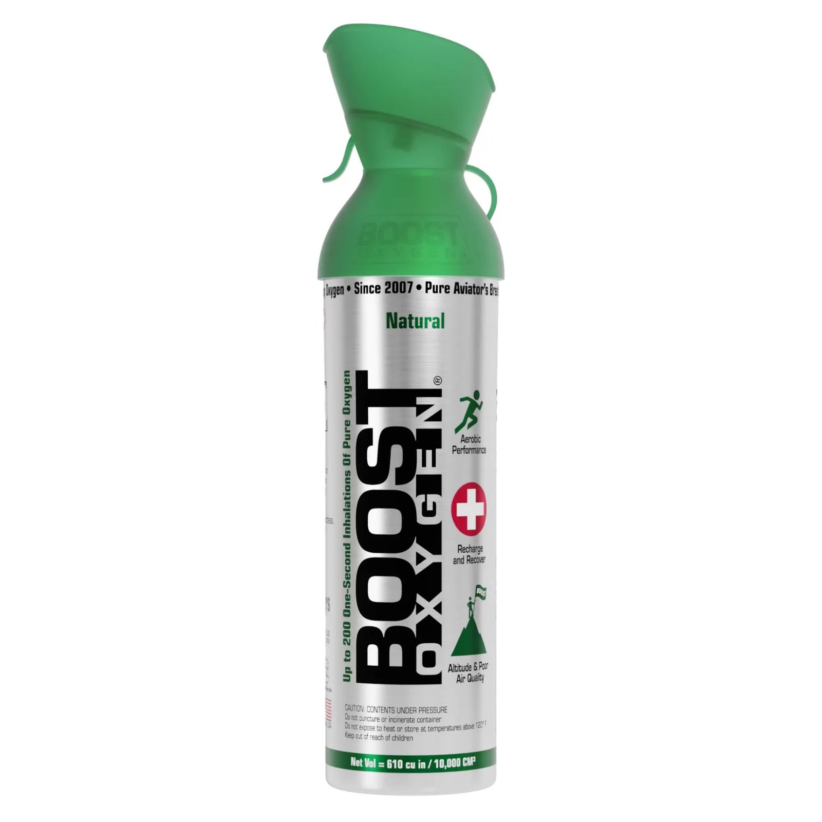 BOOST Oxygen Portable Oxygen Canisters, Natural, 10L, 2 Pack