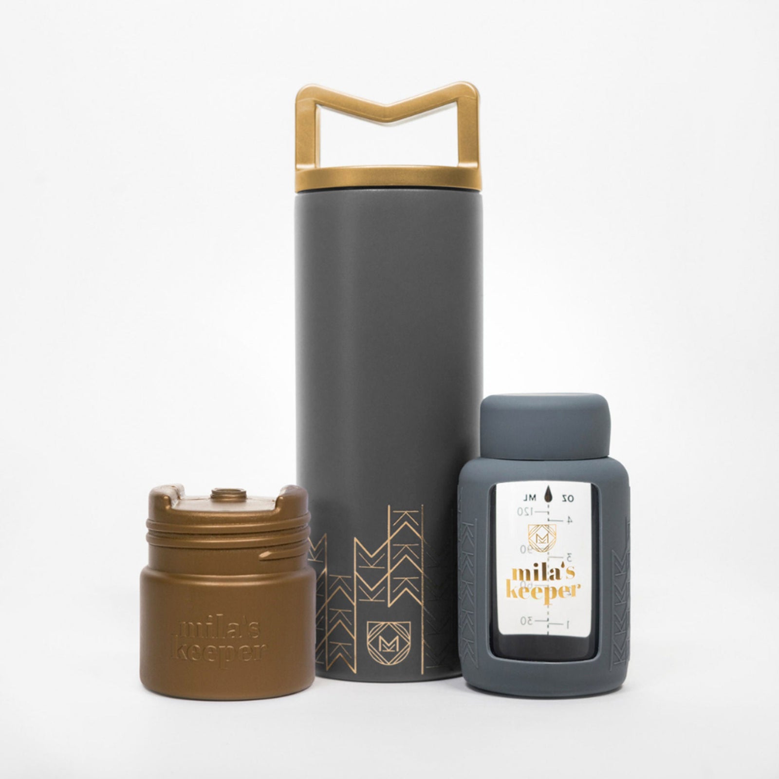 Blue Dot Rising Mila's Keeper Wide-Neck Breast Milk Cooler Set, Starry Night, 12 oz