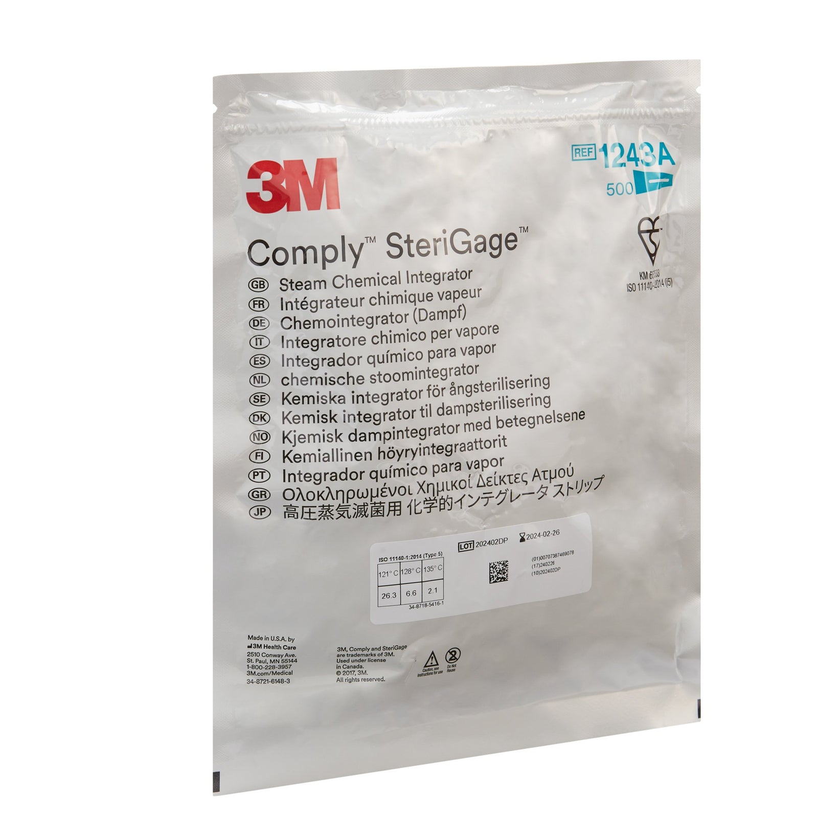 Attest™ Steam Sterilization Chemical Integrator Strip Type 5