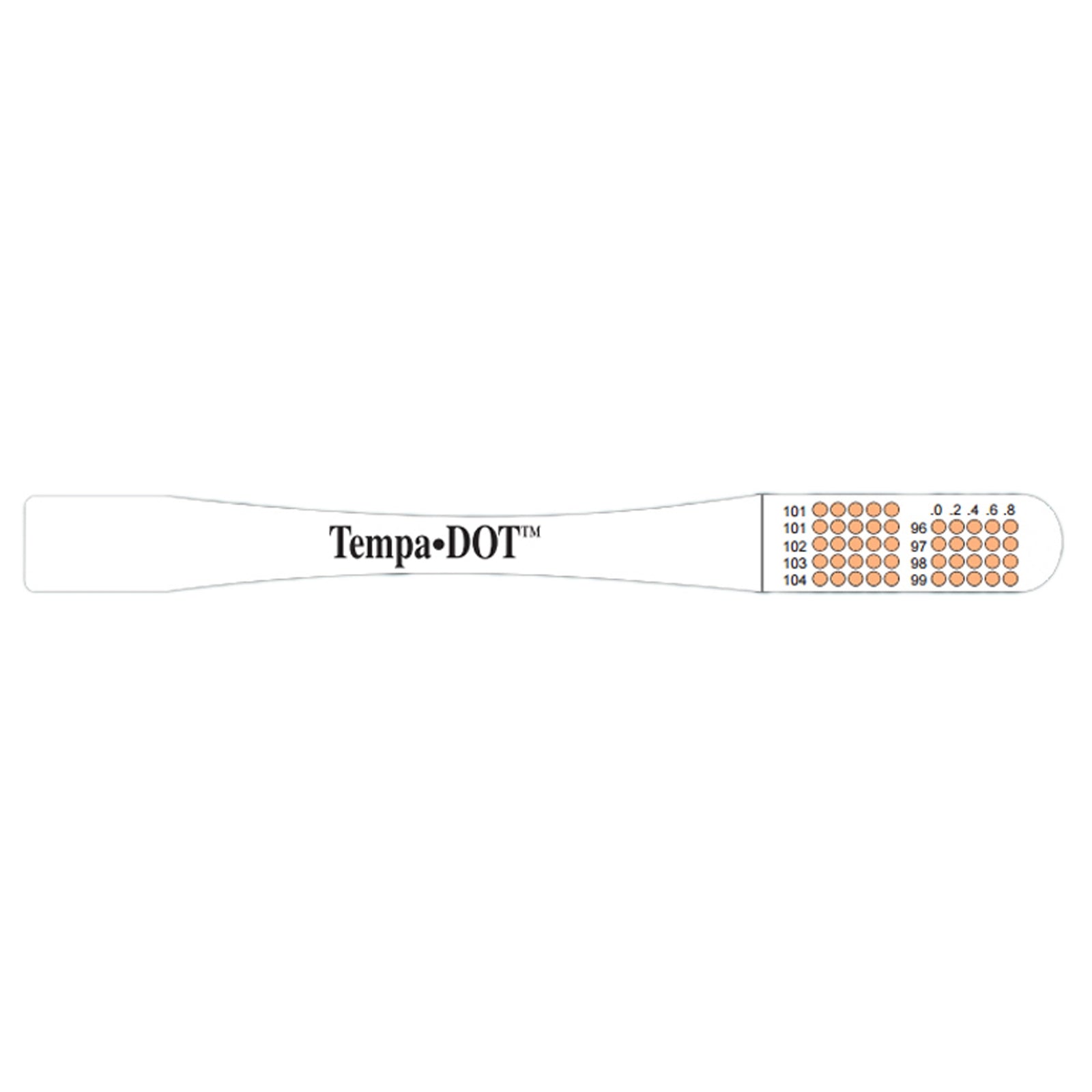 Tempa·DOT™ Disposable Oral Thermometer with Color Dots Display