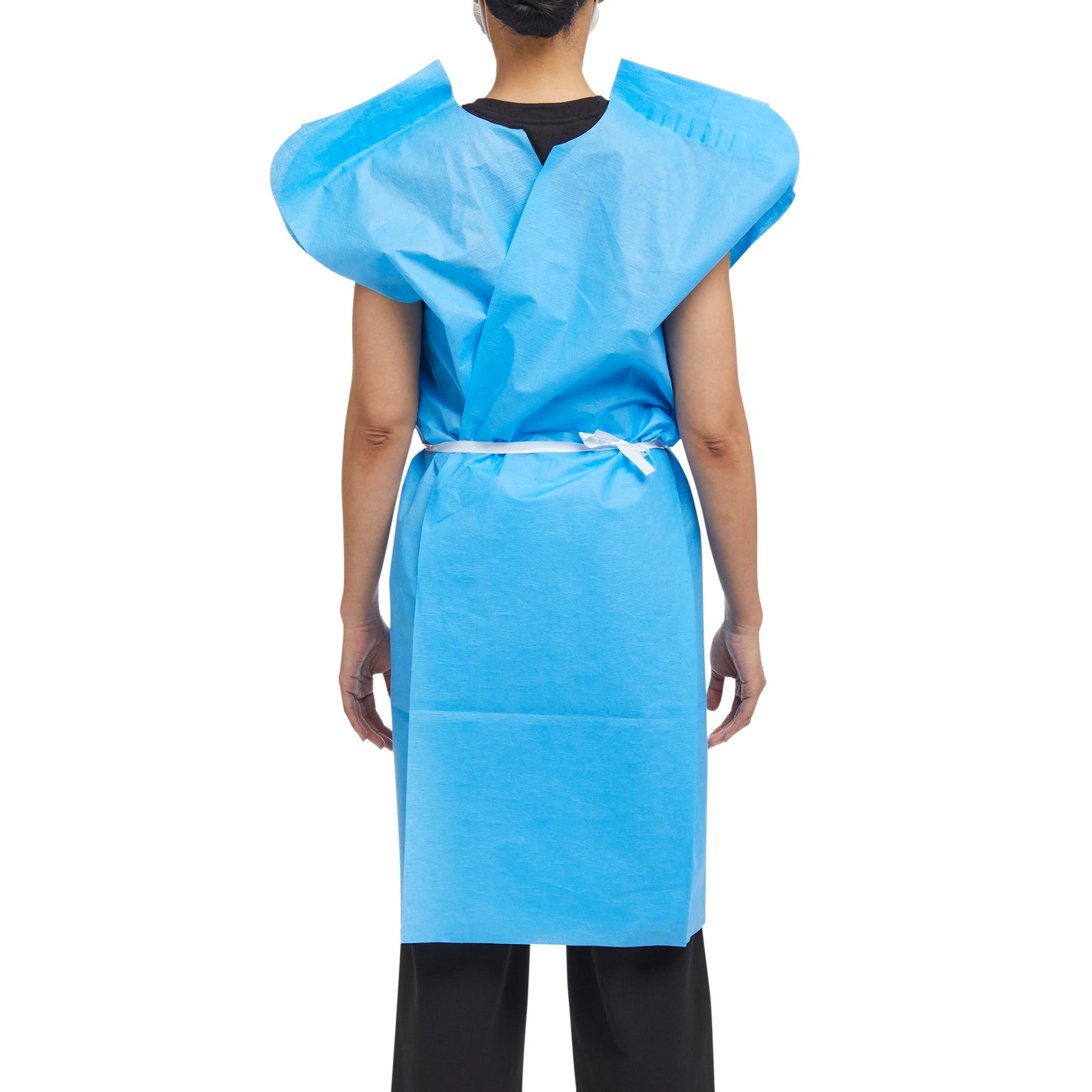 McKesson Patient Exam Gown Blue Disposable 30 x 42 Inch