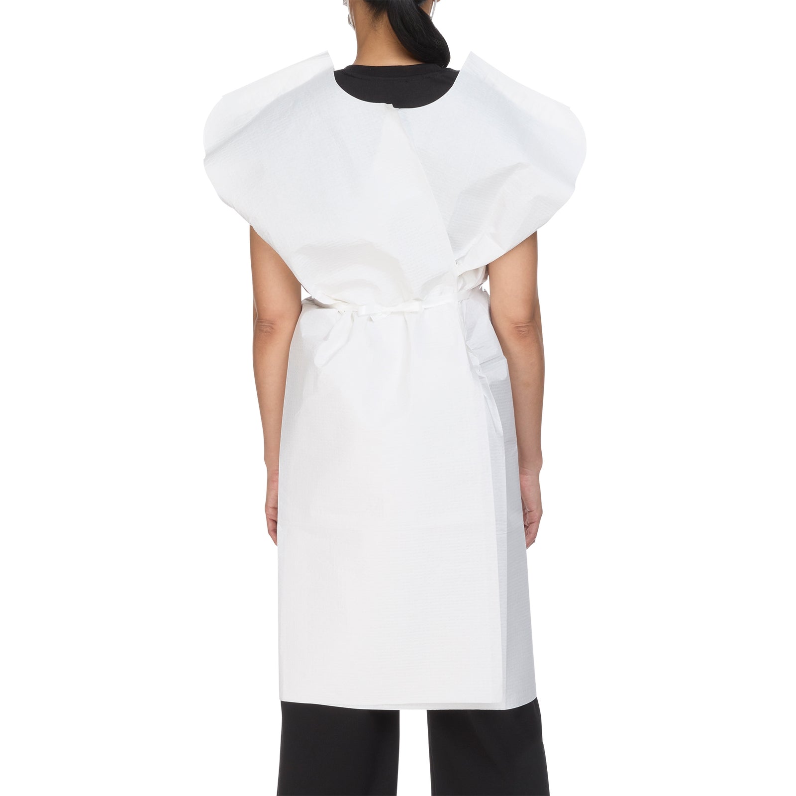 McKesson Patient Exam Gown One Size Fits Most White Disposable