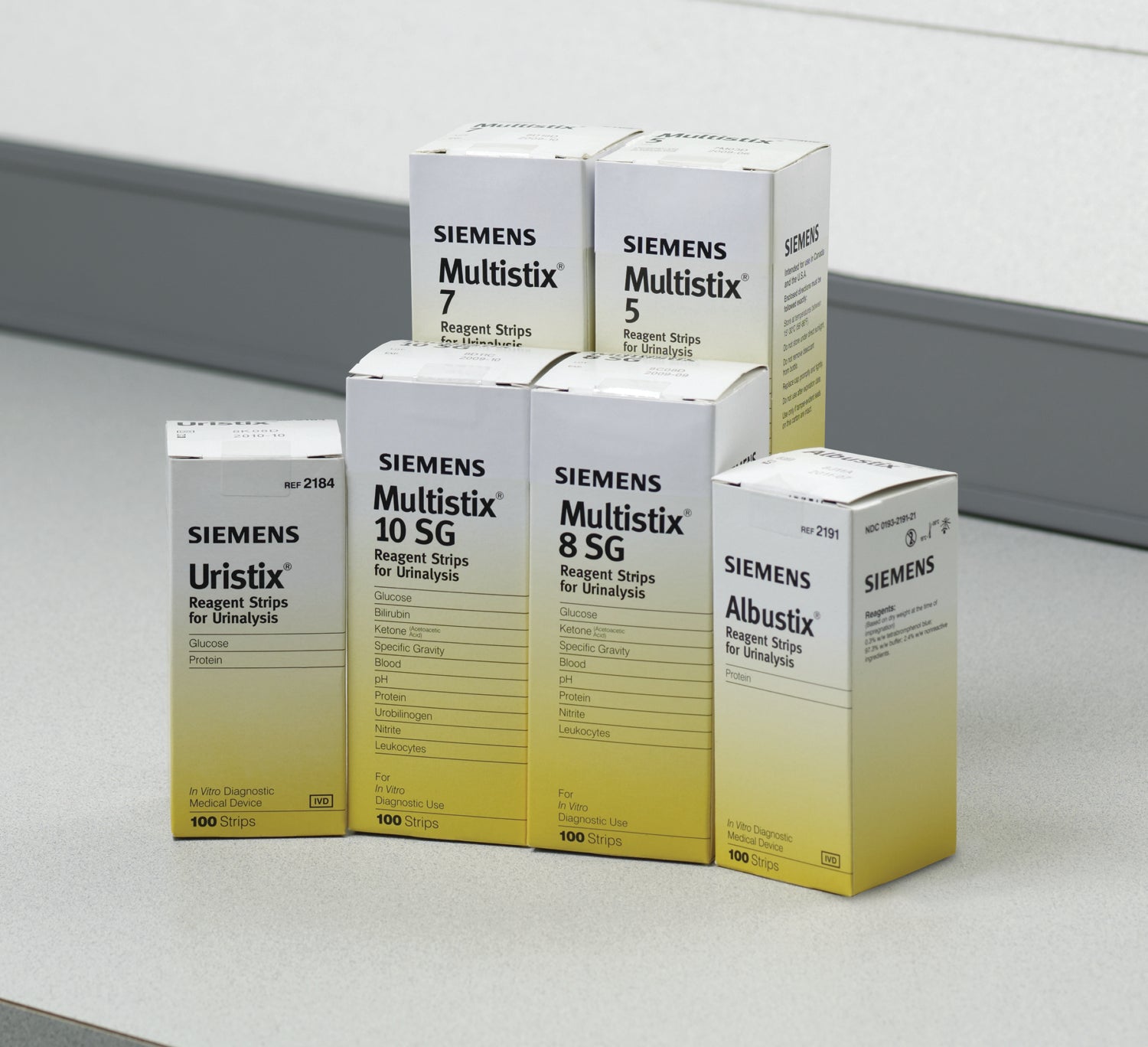 Uristix® Urinalysis Reagent Test Strips - Glucose, Leucocytes, Nitrite, Protein