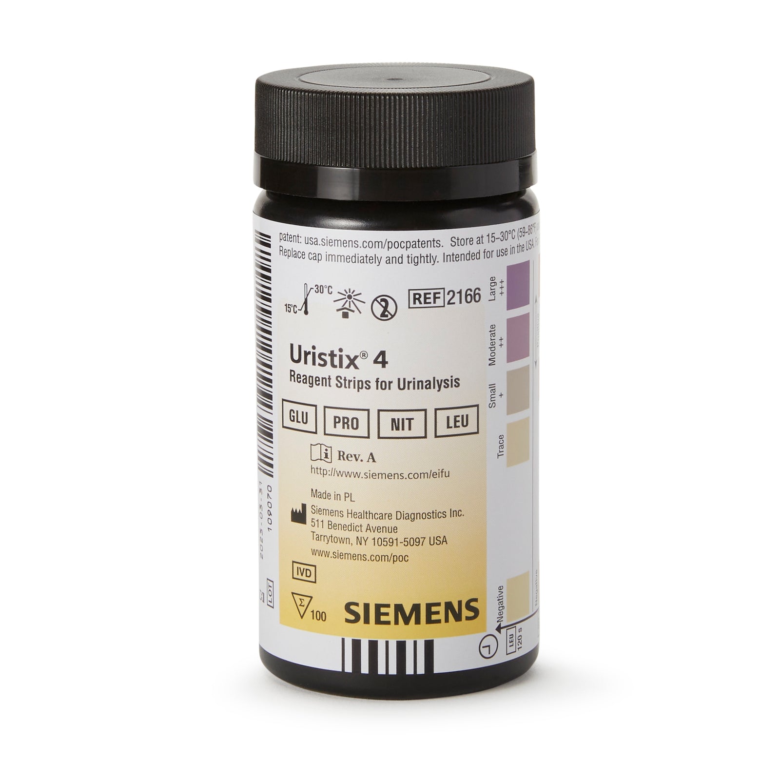 Uristix® Urinalysis Reagent Test Strips - Glucose, Leucocytes, Nitrite, Protein