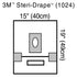3M Steri-Drape Aperture Drape with Fluid Collection Pouch