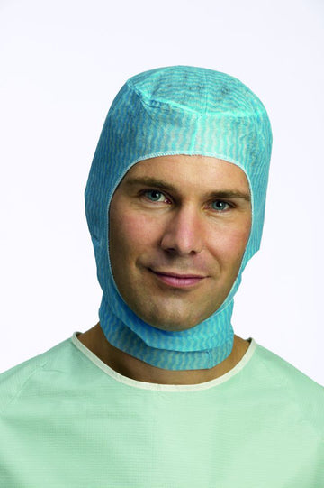 Surgical Head Covering Blue Tie Closure One Size Fits Most